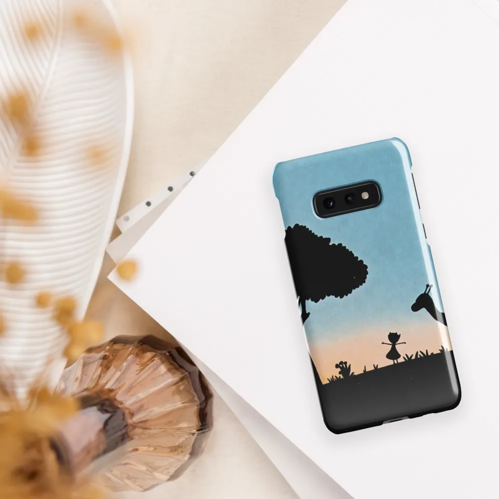 Curiosity in the Silhouette | Phone Case |  S10e | Snap Case | Glossy