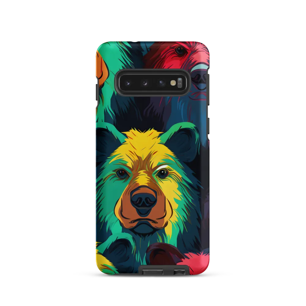 The Colorful Essence of Bears | Phone Case |  S10 | Tough Case | Matte