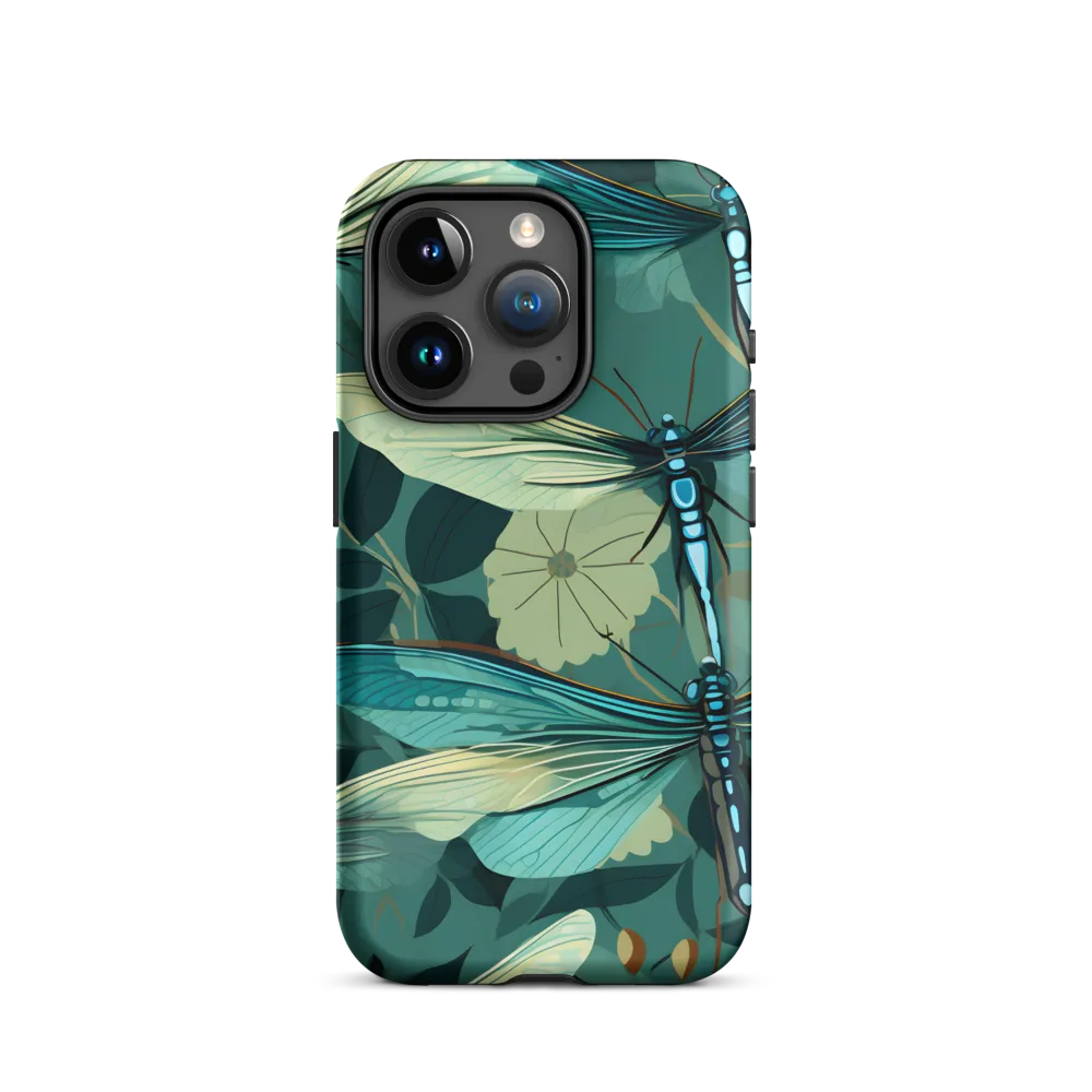 Whispers of Nature: Dragonflies in Harmony | Phone Case |  15 Pro | Tough Case | Matte