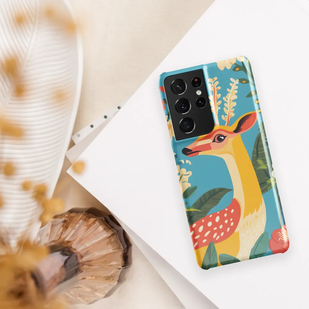 Serene Majesty: A Vibrant Deer Amidst Flora