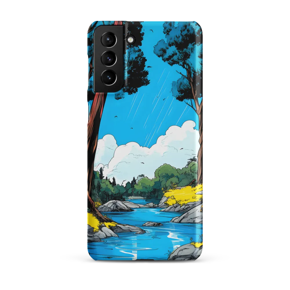Tranquil River in a Comic Landscape