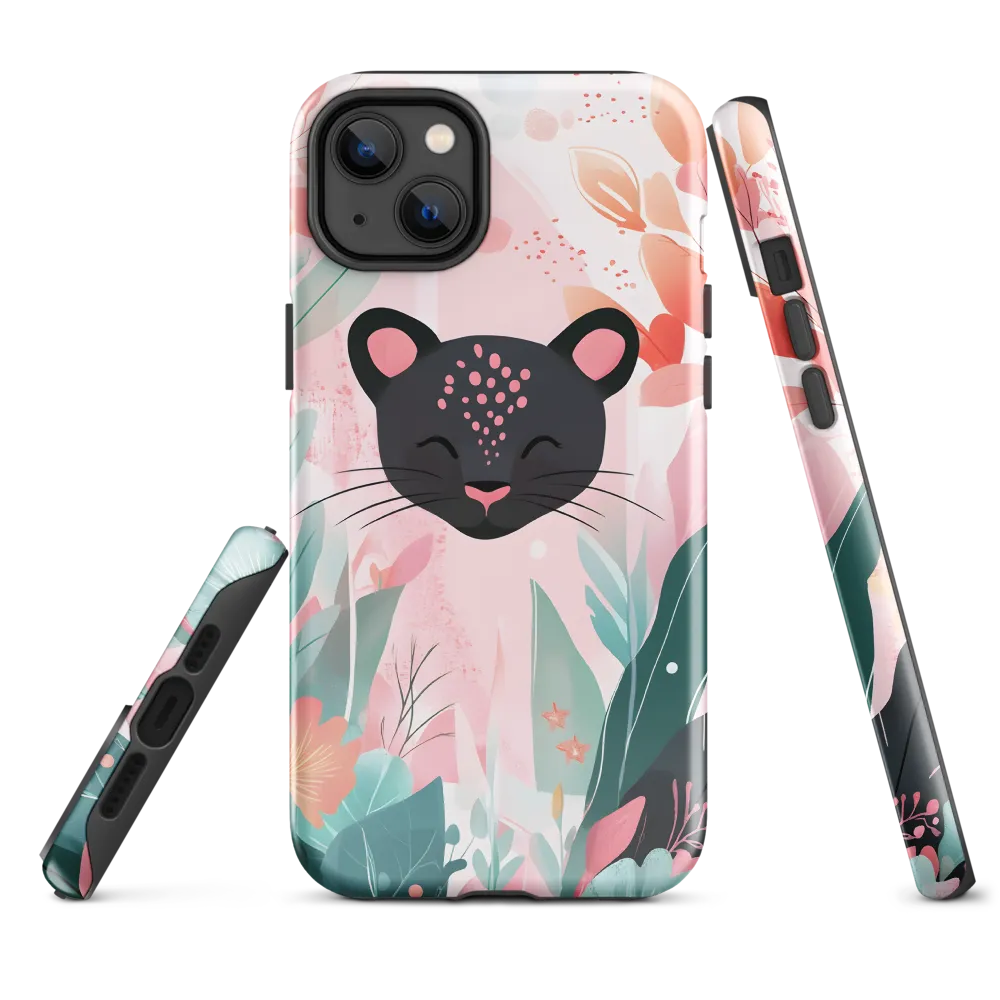 Whimsical Panther in Bloom
