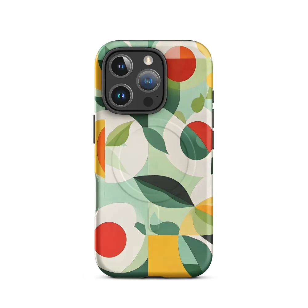 Harmony in Shapes: A Playful Abstract Design | Phone Case |  16 Pro | MagSafe® Tough Case | Matte