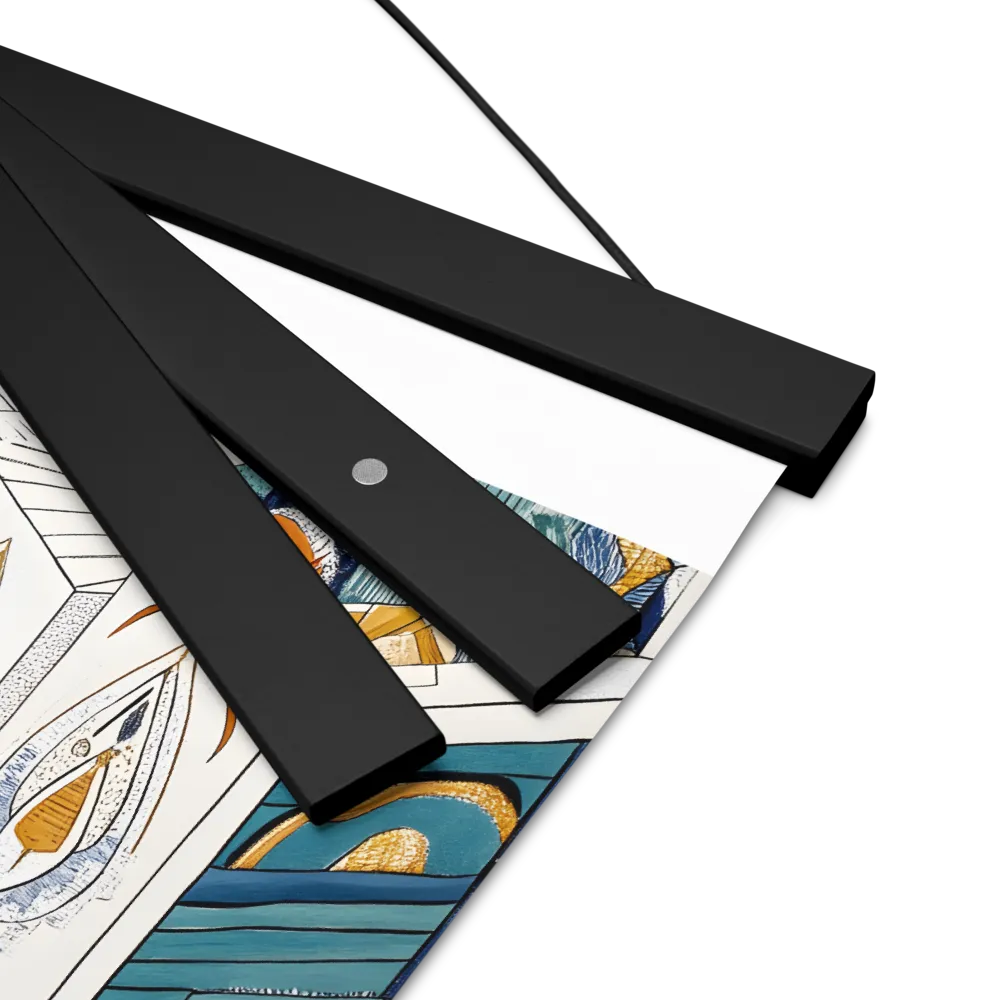 Symphony of Geometric Harmony | Poster With Black Wood Hanger | 8″×10″