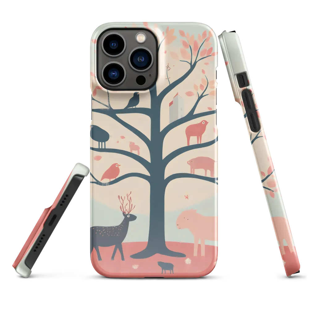 Whimsical Tree with Playful Creatures