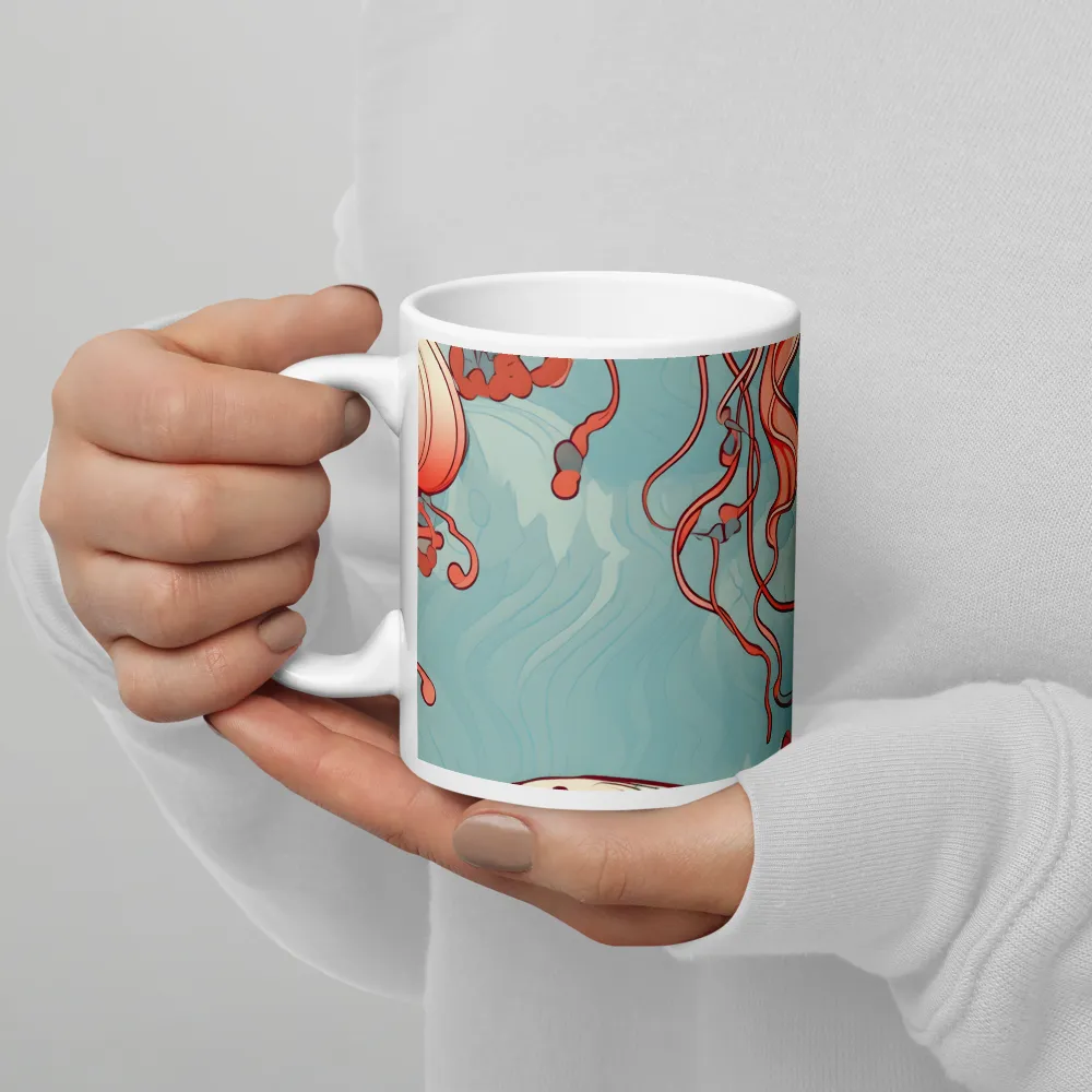 Ethereal Dance of Jellyfish | Mugs | Multiple Sizes & Colors