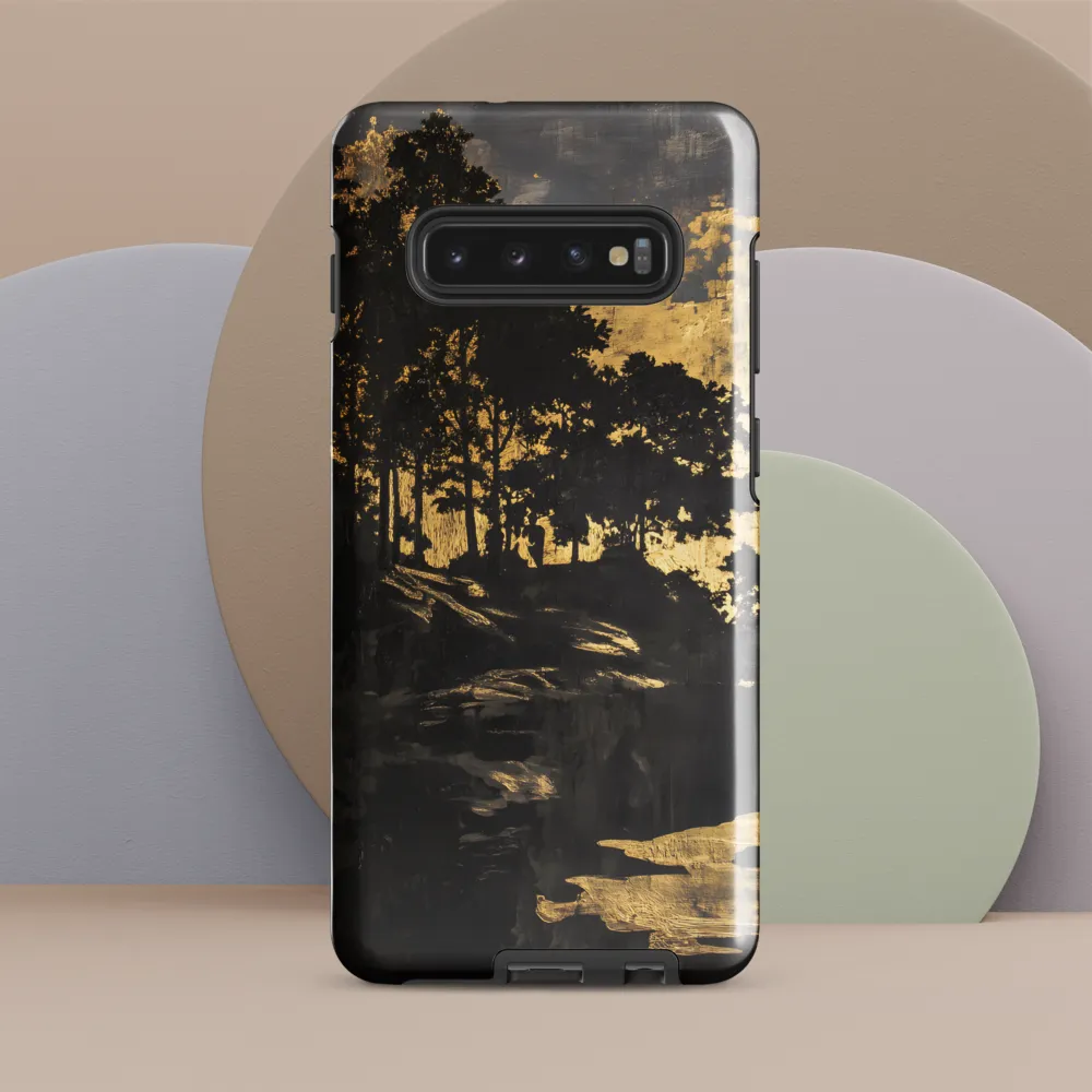 Golden Silhouettes | Phone Case |  S10 Plus | Tough Case | Glossy