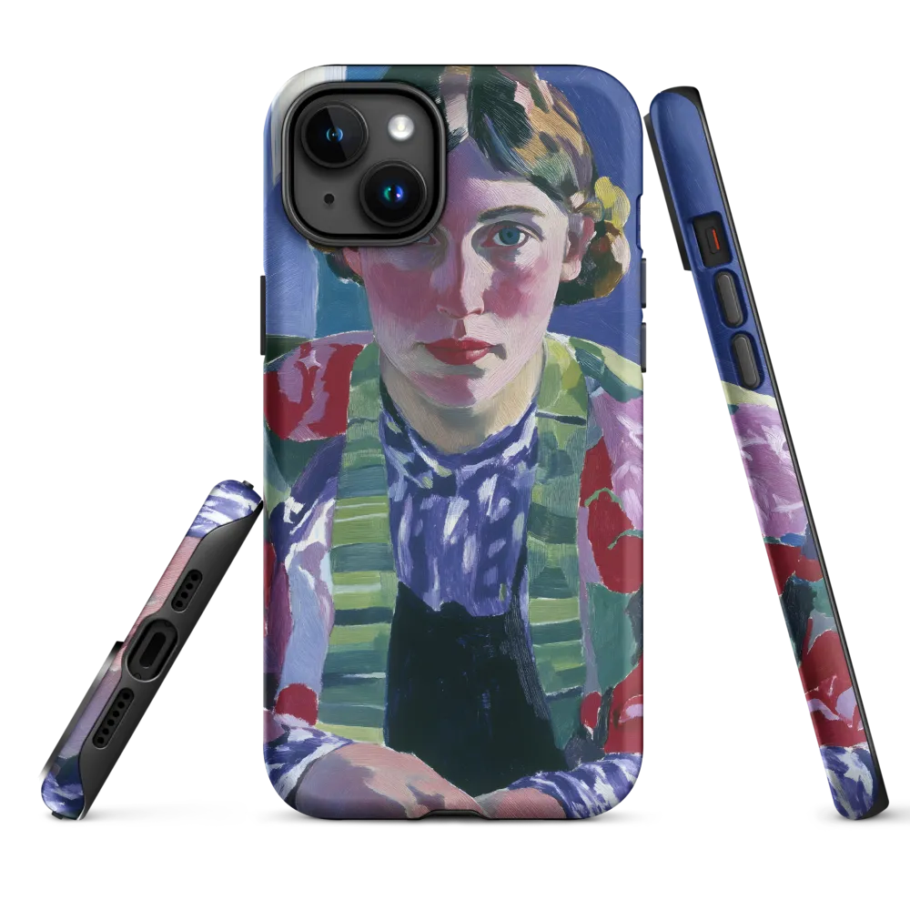 Vibrant Gaze: A Modernist Portrait