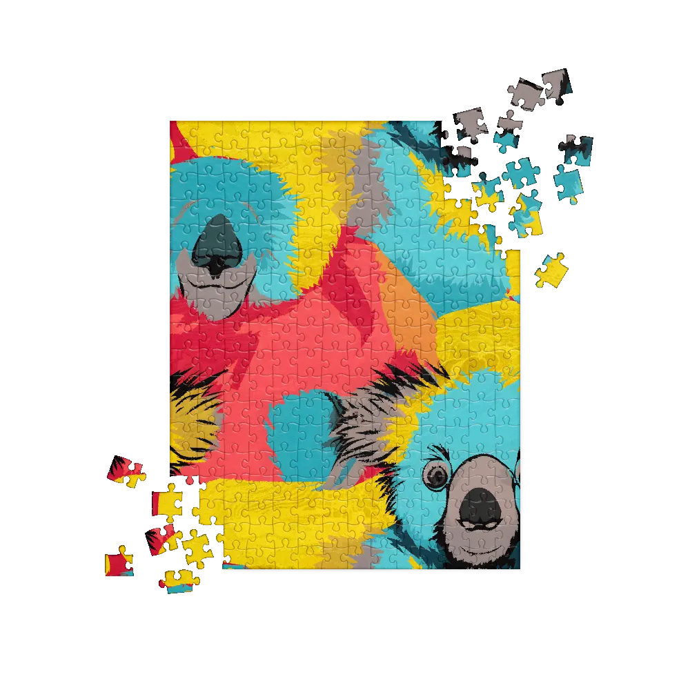 Whimsical Koalas in Vibrant Colors