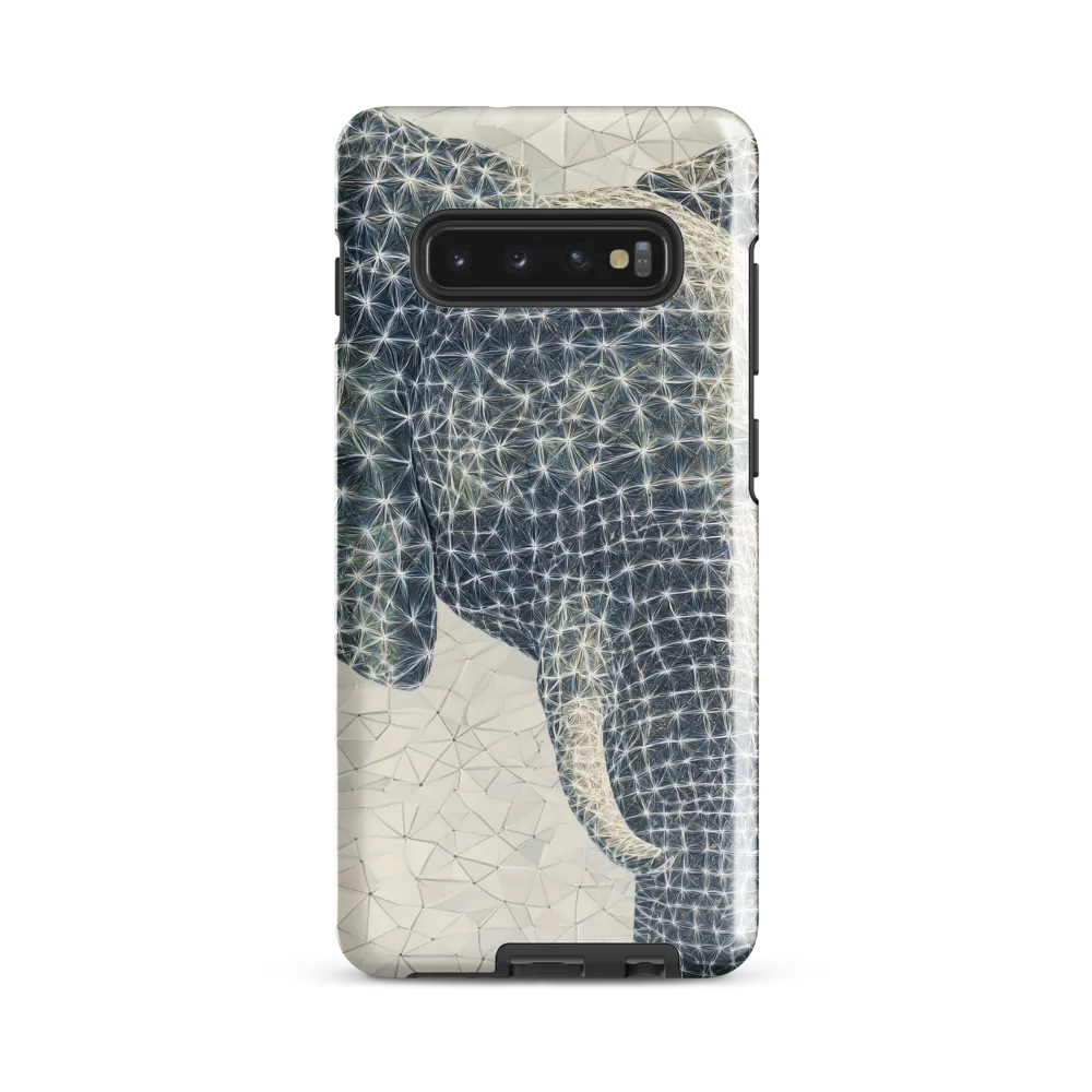 Ethereal Elegance: The Stylized Elephant | Phone Case |  S10 Plus | Tough Case | Glossy