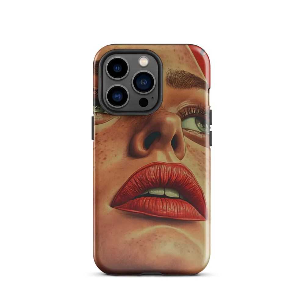 Red Intensity: A Portrait of Elegance