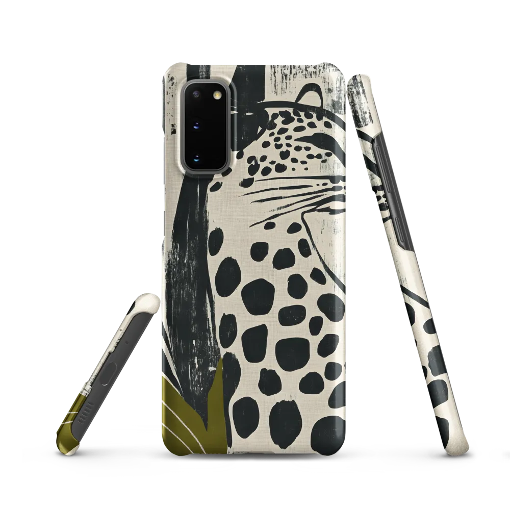 Leopard in Silhouette: A Modern Appeal | Phone Case |  S20 | Snap Case | Matte