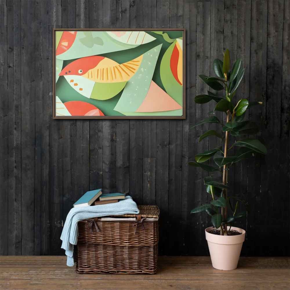 Nature's Palette | Canvas with Brown Frame | 24″×36″