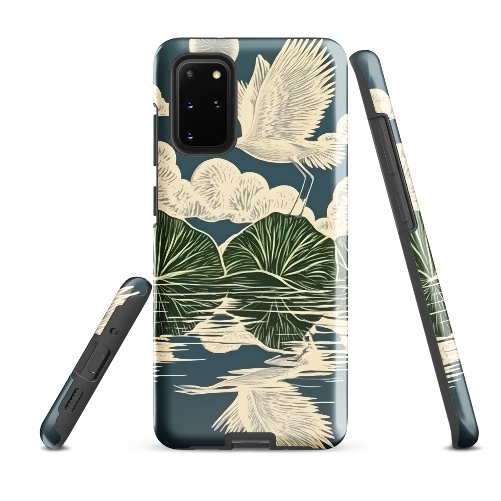 Ethereal Flight Over Water Lilies