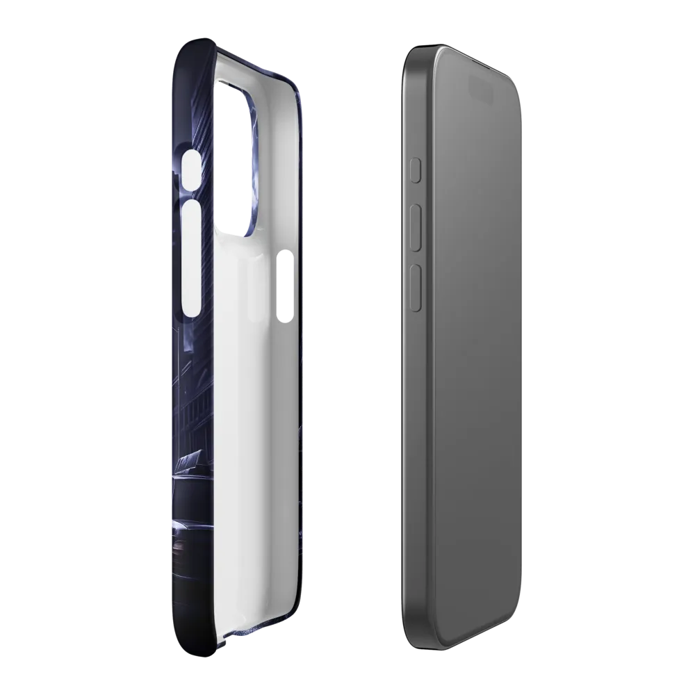 Stormy Cityscape: Shadows of the Night | Phone Case |  15 Pro | Snap Case | Matte