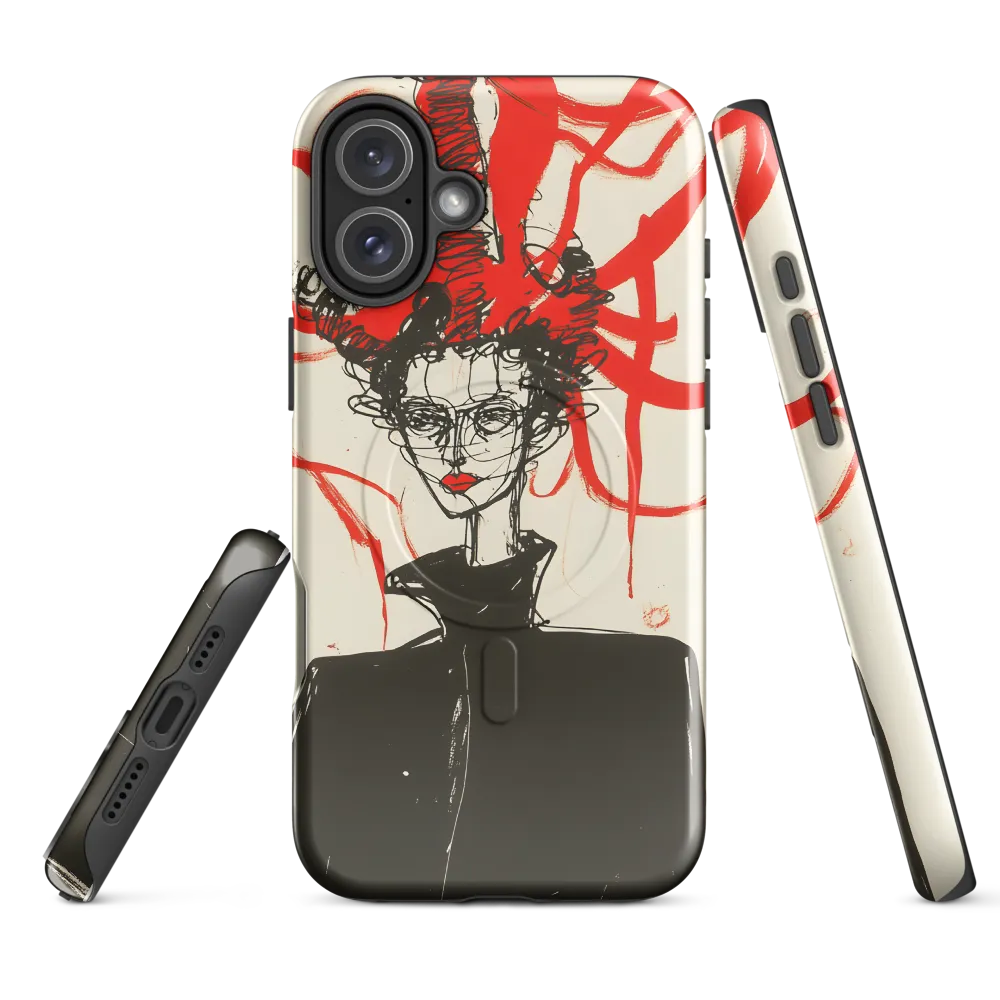 Dramatic Elegance in Red and Black