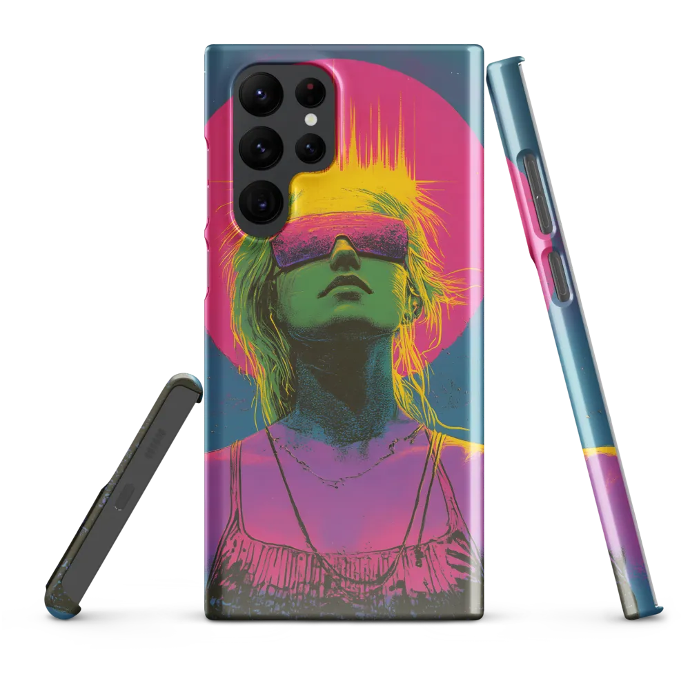 Neon Dreams: Portrait of a Modern Muse | Phone Case |  S22 Ultra | Snap Case | Glossy