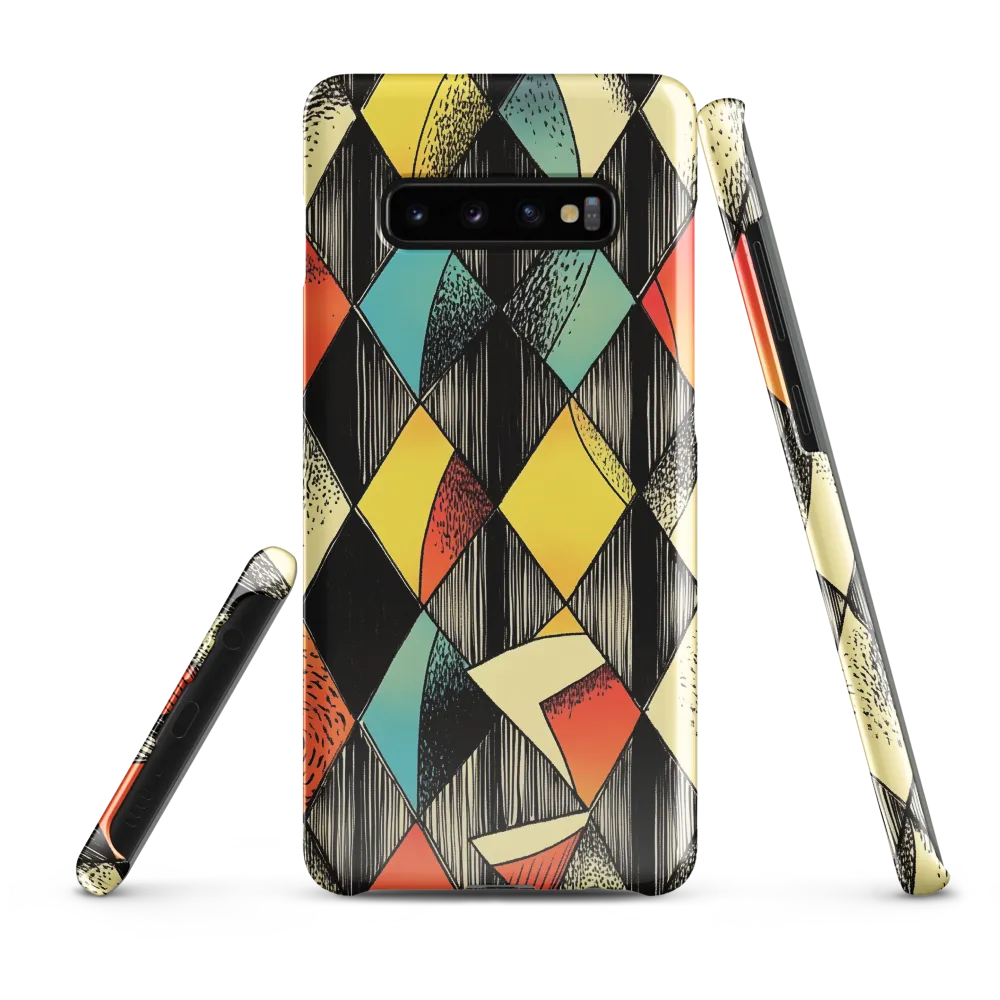 Dynamic Geometric Abstraction | Phone Case |  S10 Plus | Snap Case | Glossy