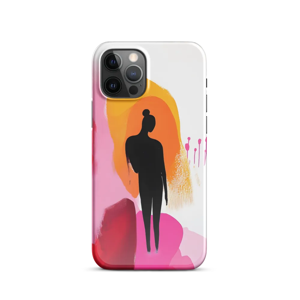 Silhouette in Colorful Abstraction
