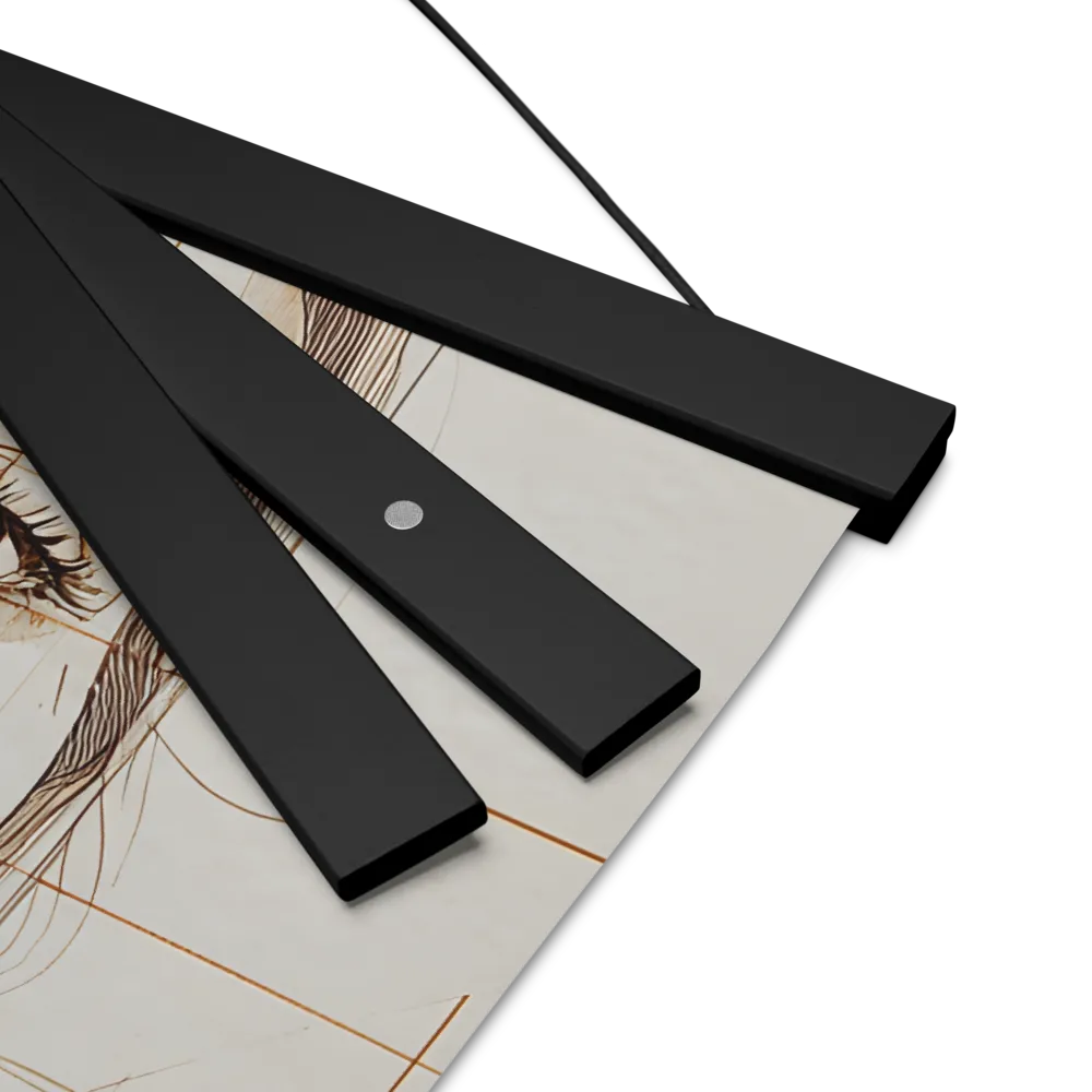 Geometric Serenity: A Minimalist Portrait