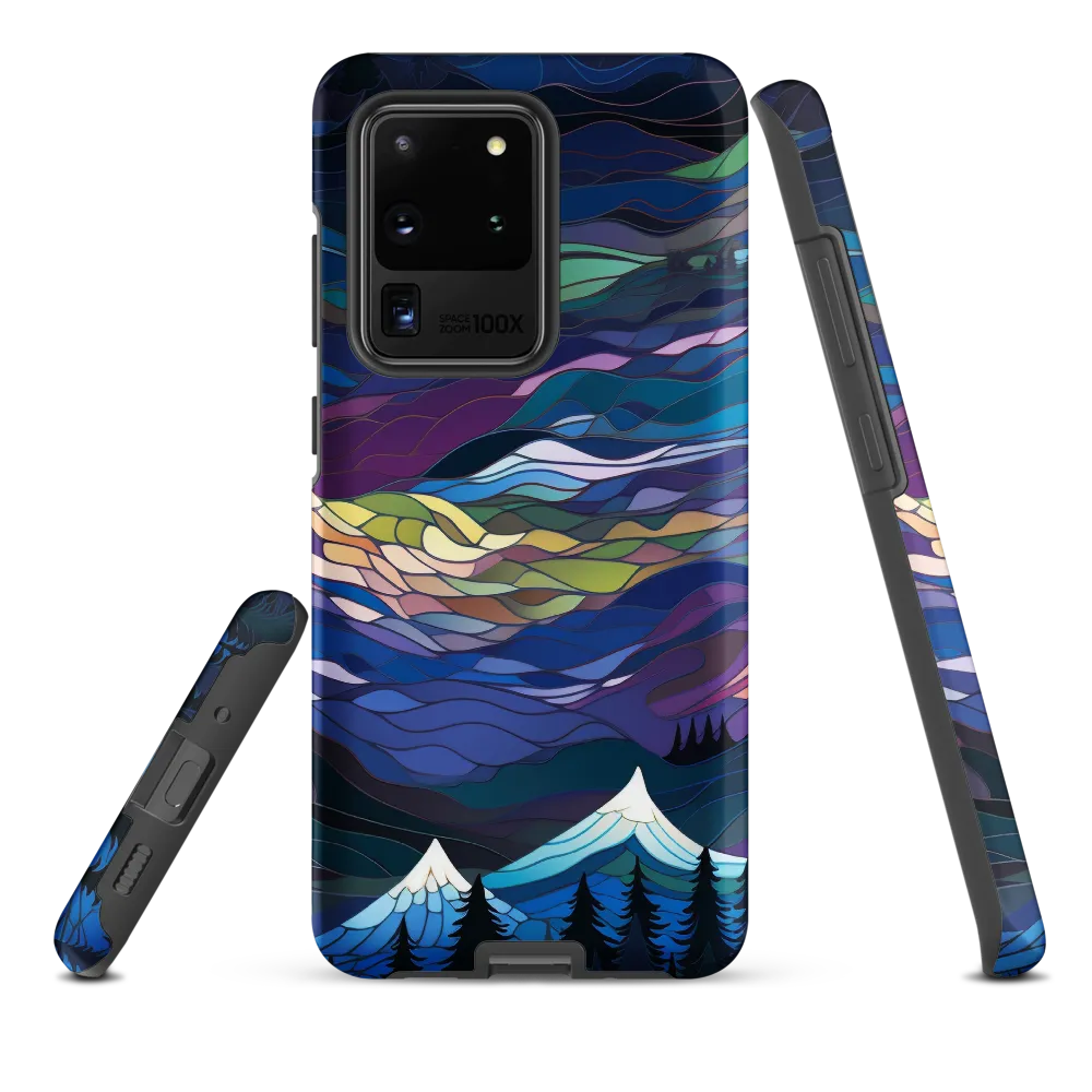 Twilight Peaks: An Abstract Mountain Landscape