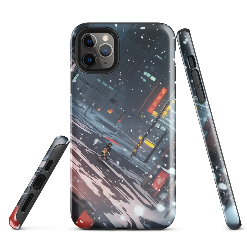 Solitude in the Neon Snow | Phone Case |  11 Pro Max | Tough Case | Glossy