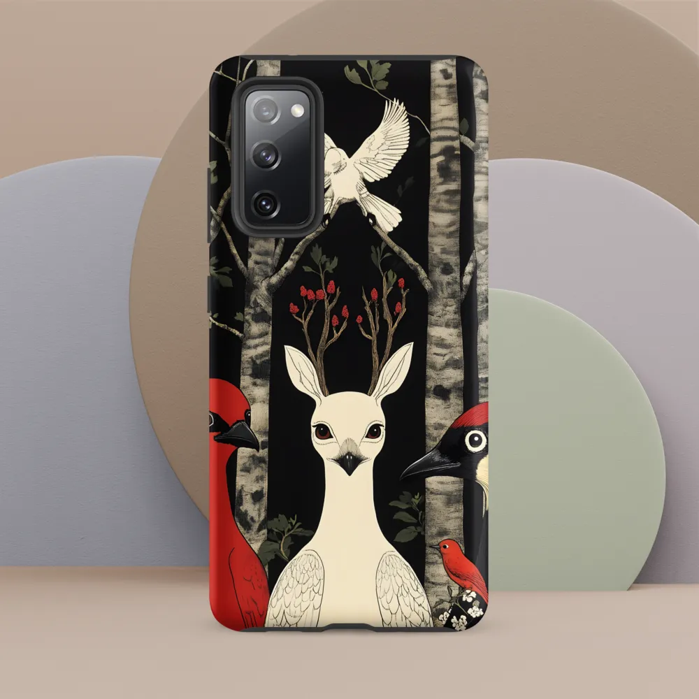 Whimsical Gathering: A Dance of Birds | Phone Case |  S20 FE | Tough Case | Matte