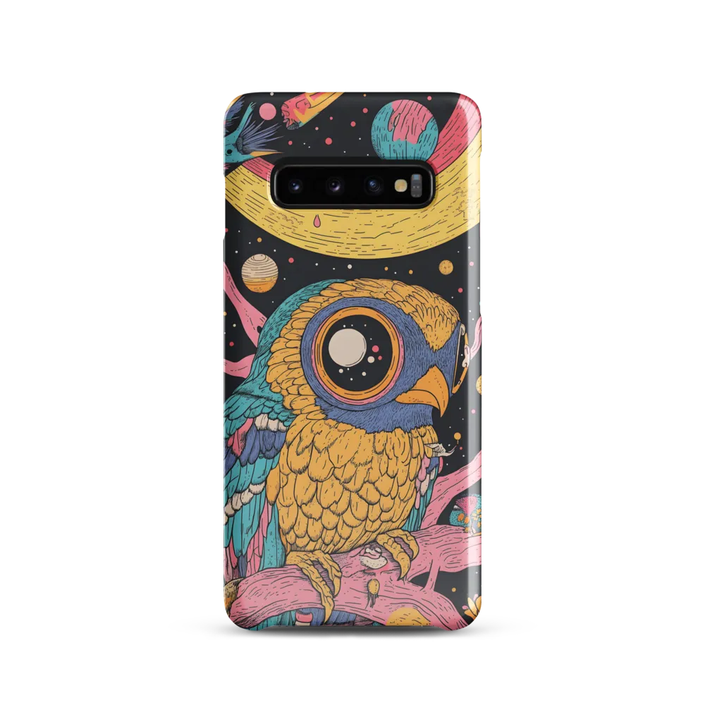 Whimsical Cosmic Owl | Phone Case |  S10 | Snap Case | Glossy