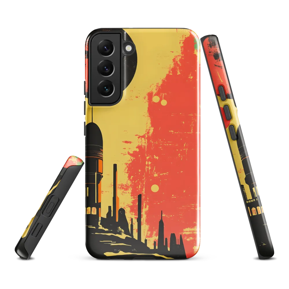 Journey to the Stars: A Retro-Futuristic Landscape | Phone Case |  S22 Plus | Tough Case | Glossy