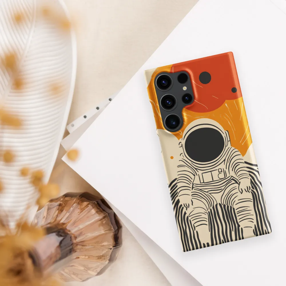 Astronaut in Cosmic Thoughts | Phone Case |  S23 Ultra | Snap Case | Matte