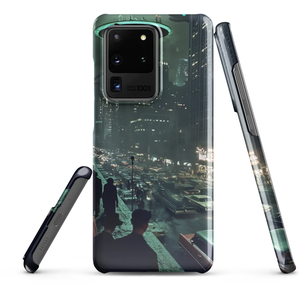 Mysterious Encounters in a Neon City | Phone Case |  S20 Ultra | Snap Case | Glossy