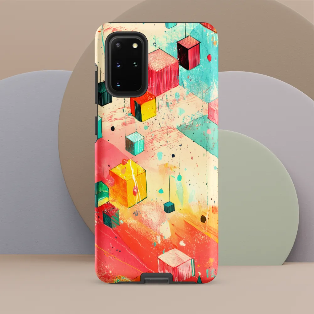 Suspended Cubes in Colorful Abstraction
