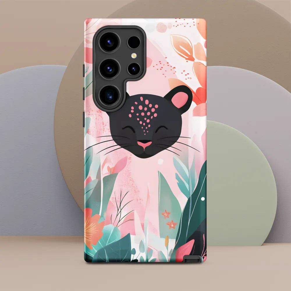 Whimsical Panther in Bloom