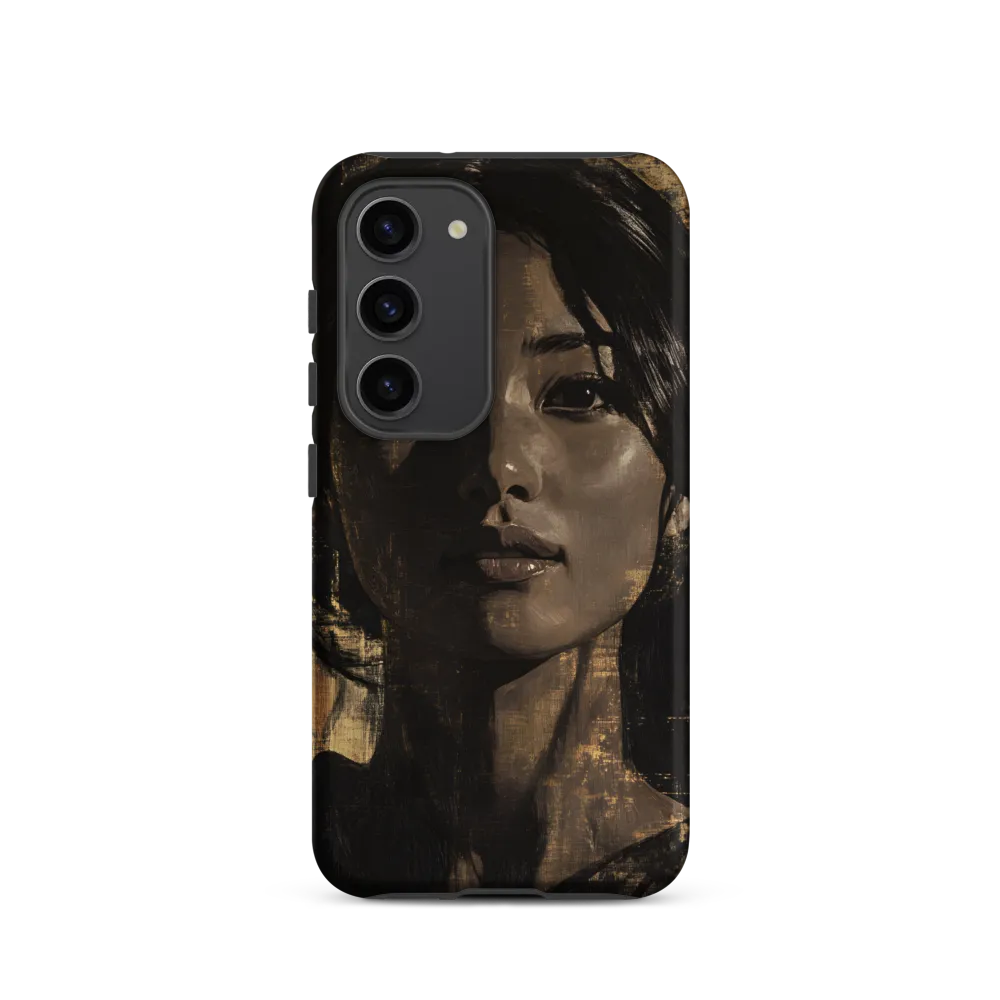 Golden Gaze: A Contemporary Portrait