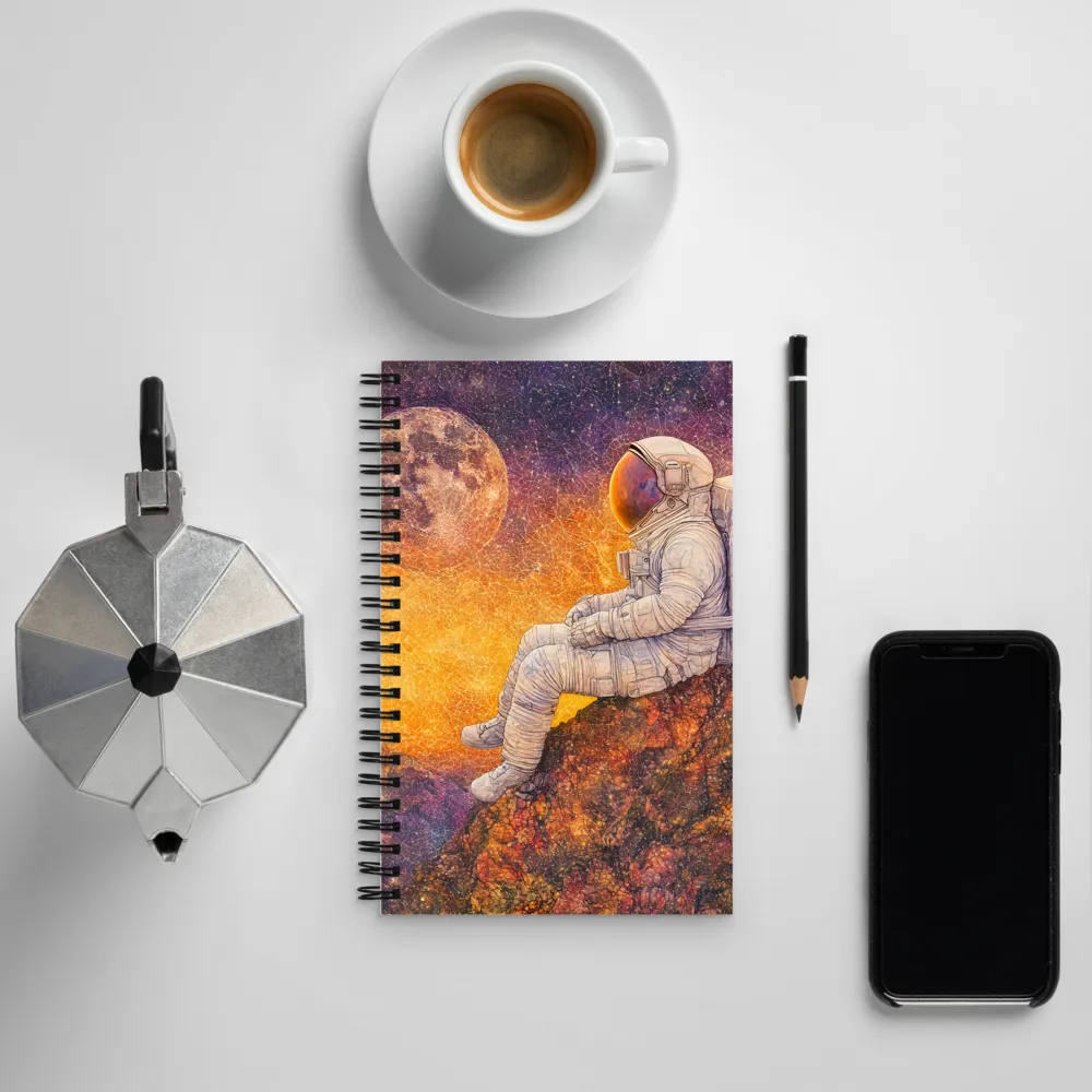 Cosmic Contemplation | Spiral Notebook