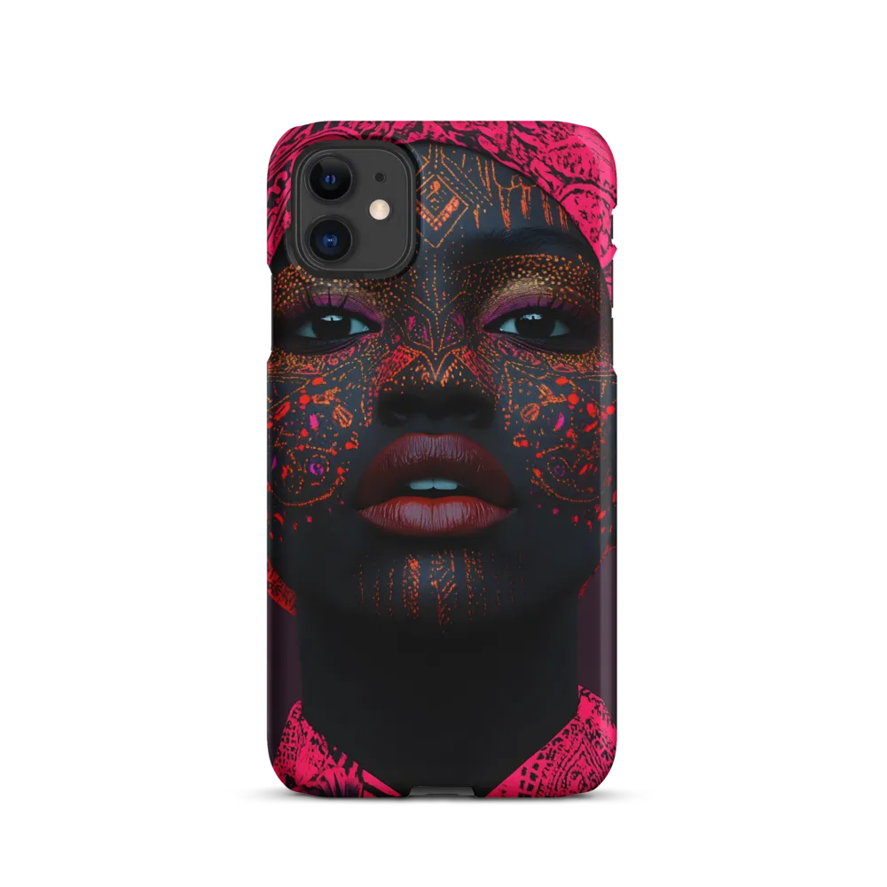 Neon Adornments: A Portrait of Cultural Expression