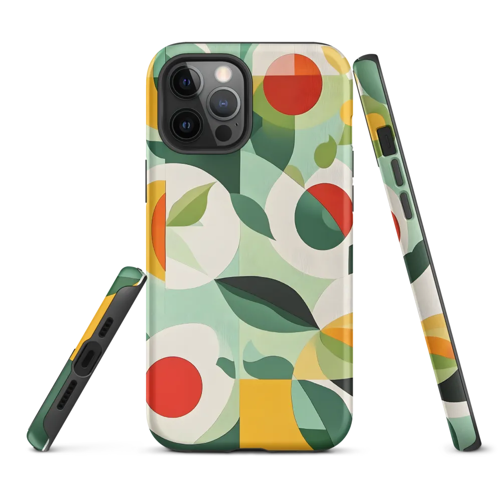 Harmony in Shapes: A Playful Abstract Design | Phone Case |  12 Pro Max | Tough Case | Matte