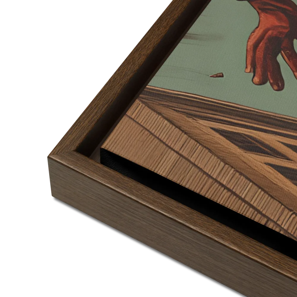 Flight of the Urban Dreamer | Canvas with Brown Frame | 24″×36″