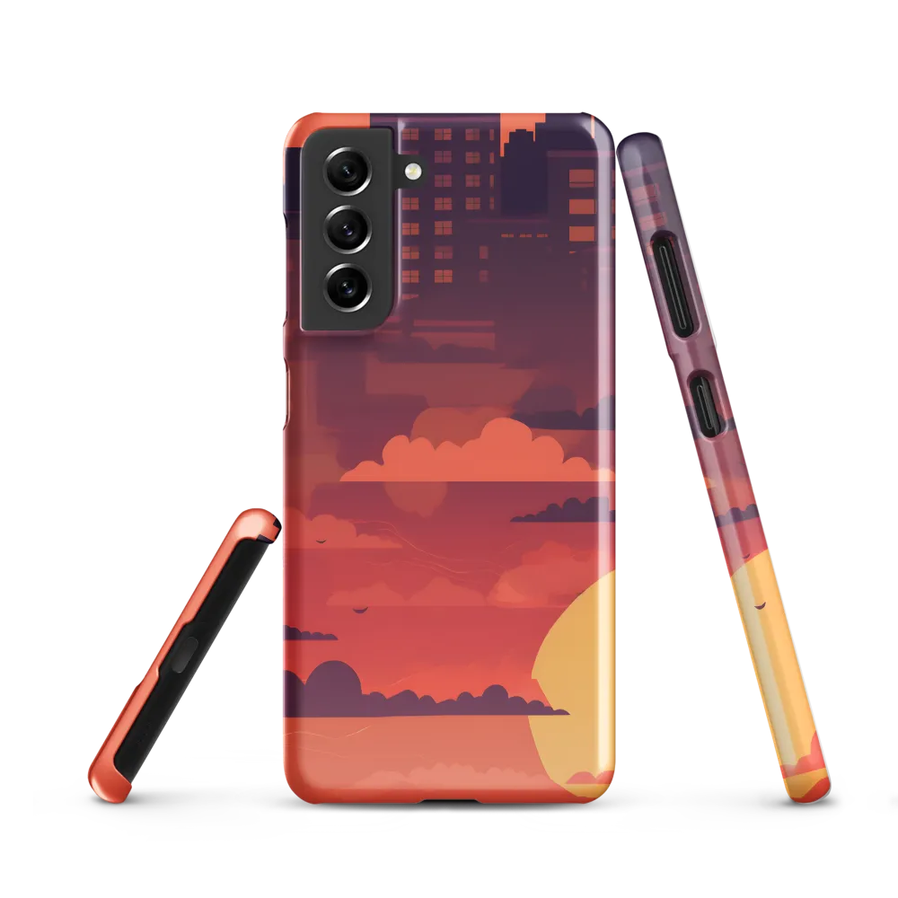Urban Dusk: A Symphony of Cityscapes | Phone Case |  S21 | Snap Case | Glossy