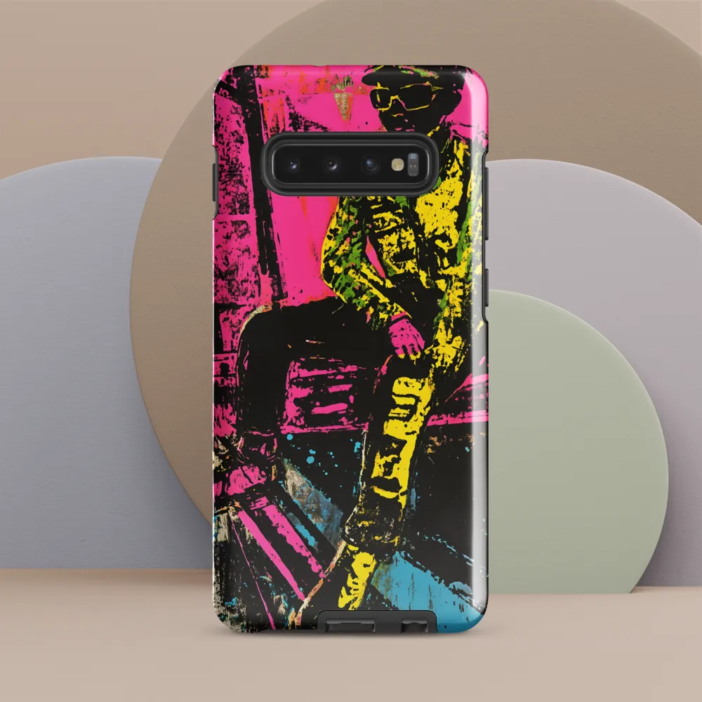 Neon Reflections | Phone Case |  S10 Plus | Tough Case | Glossy