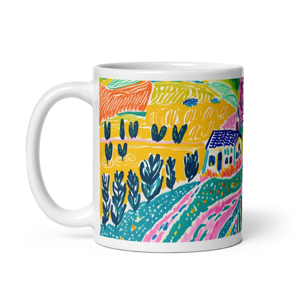 Vibrant Countryside Dreams | Mug with White inside | 11 oz