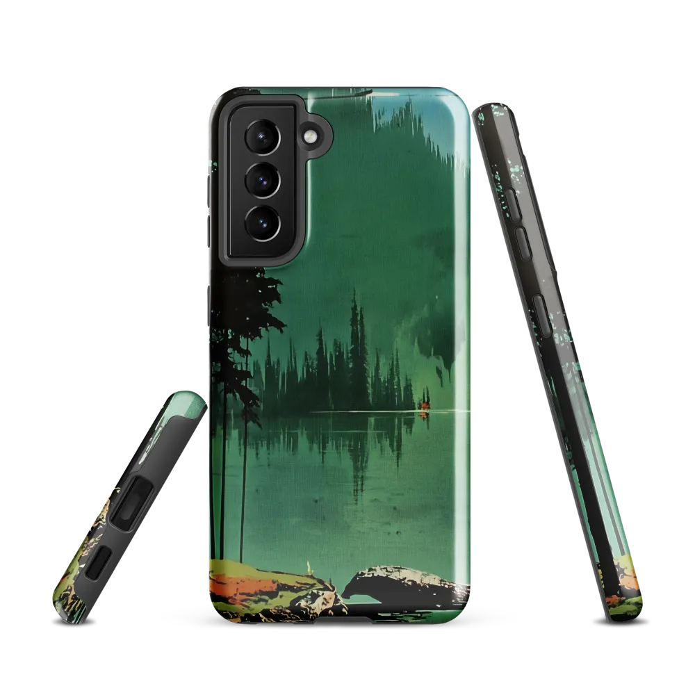 Serenity Reflected: A Tranquil Lake Scene