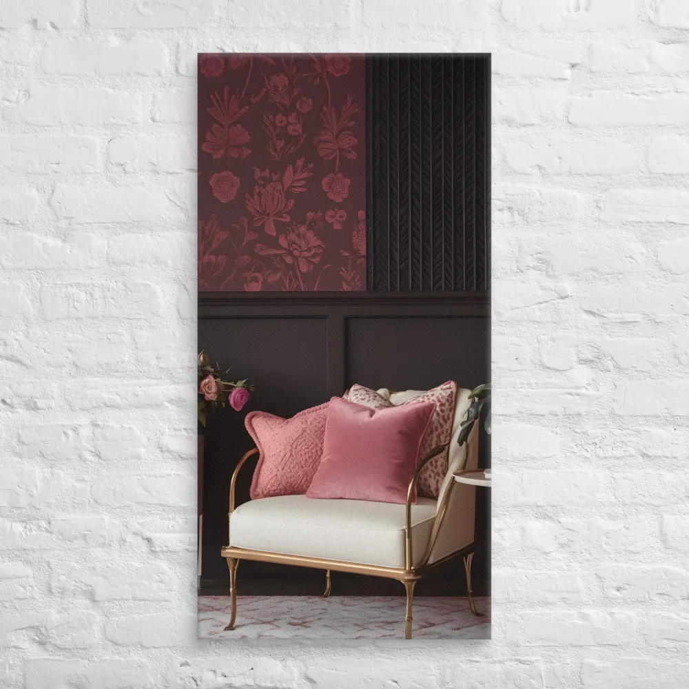 Elegance in Contrast: A Modern Interior Design | Canvas | 20″×40″