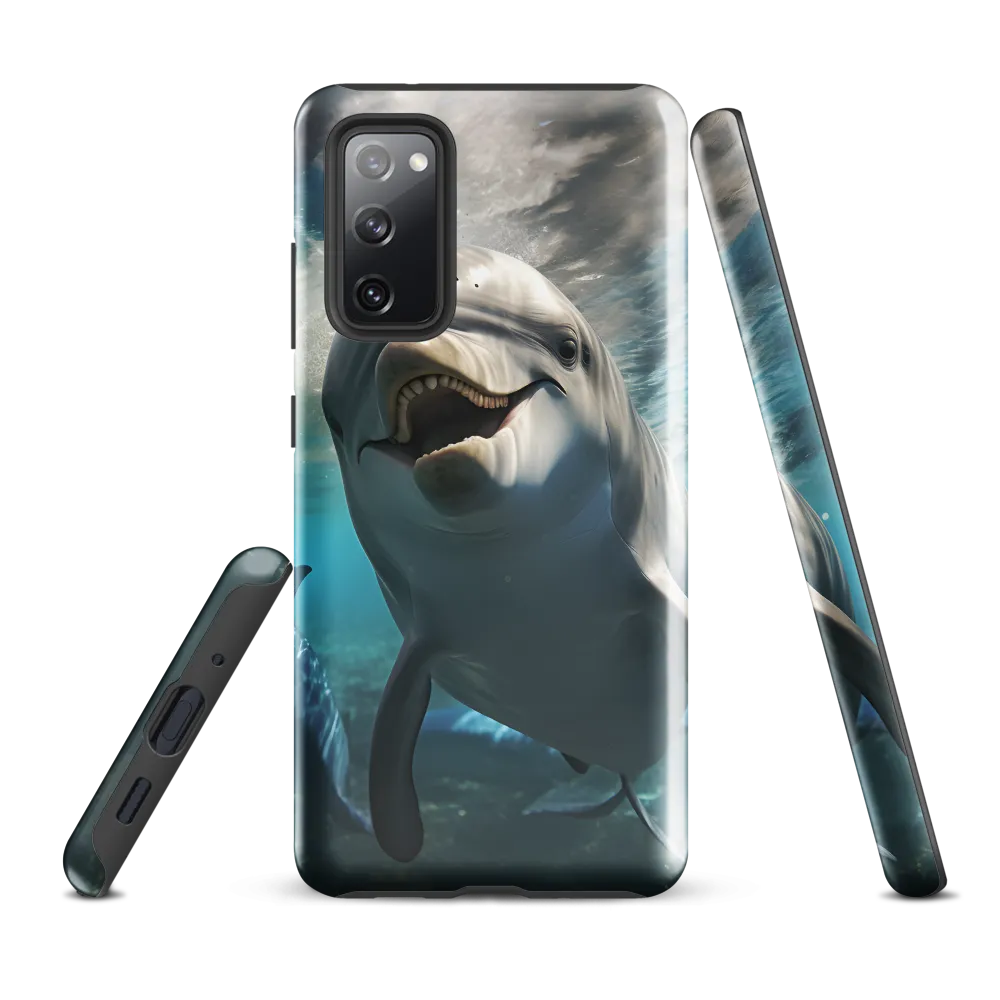 Beneath the Waves: A Dolphin's Dance