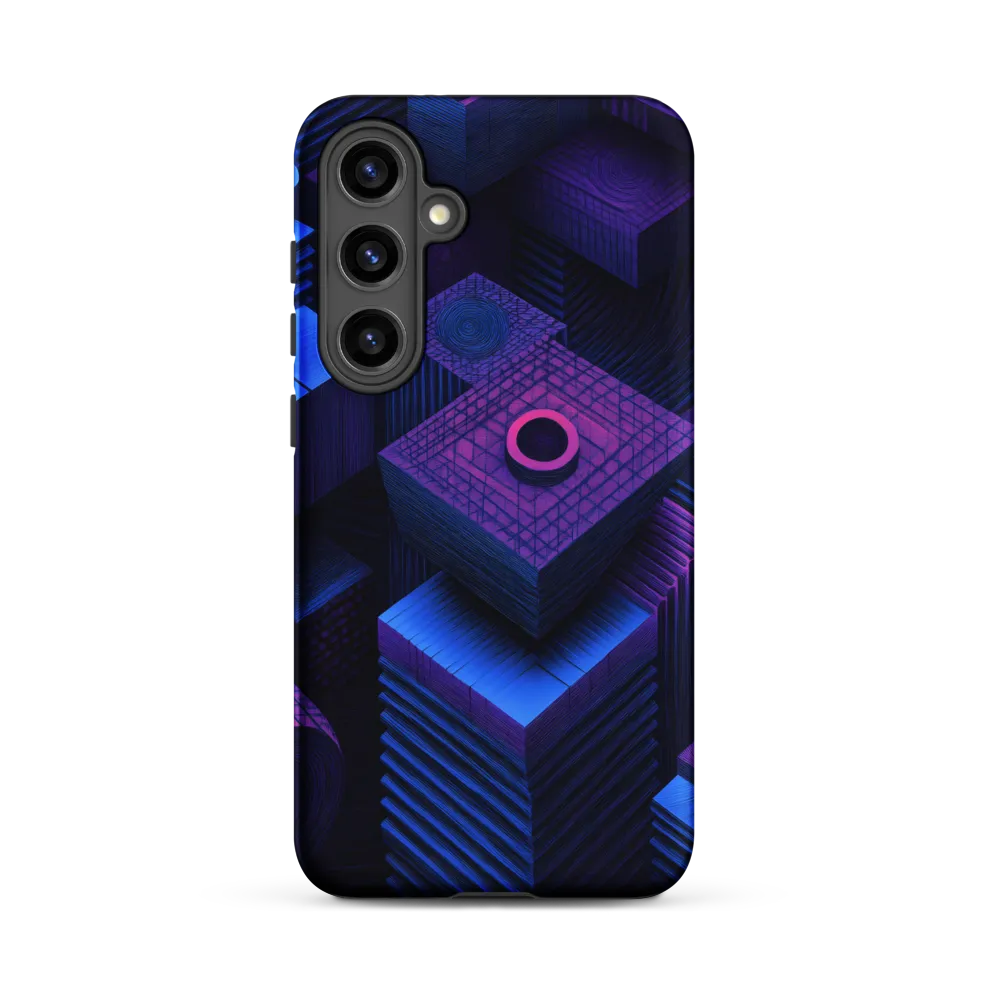 Geometric Dreams in Blue and Purple