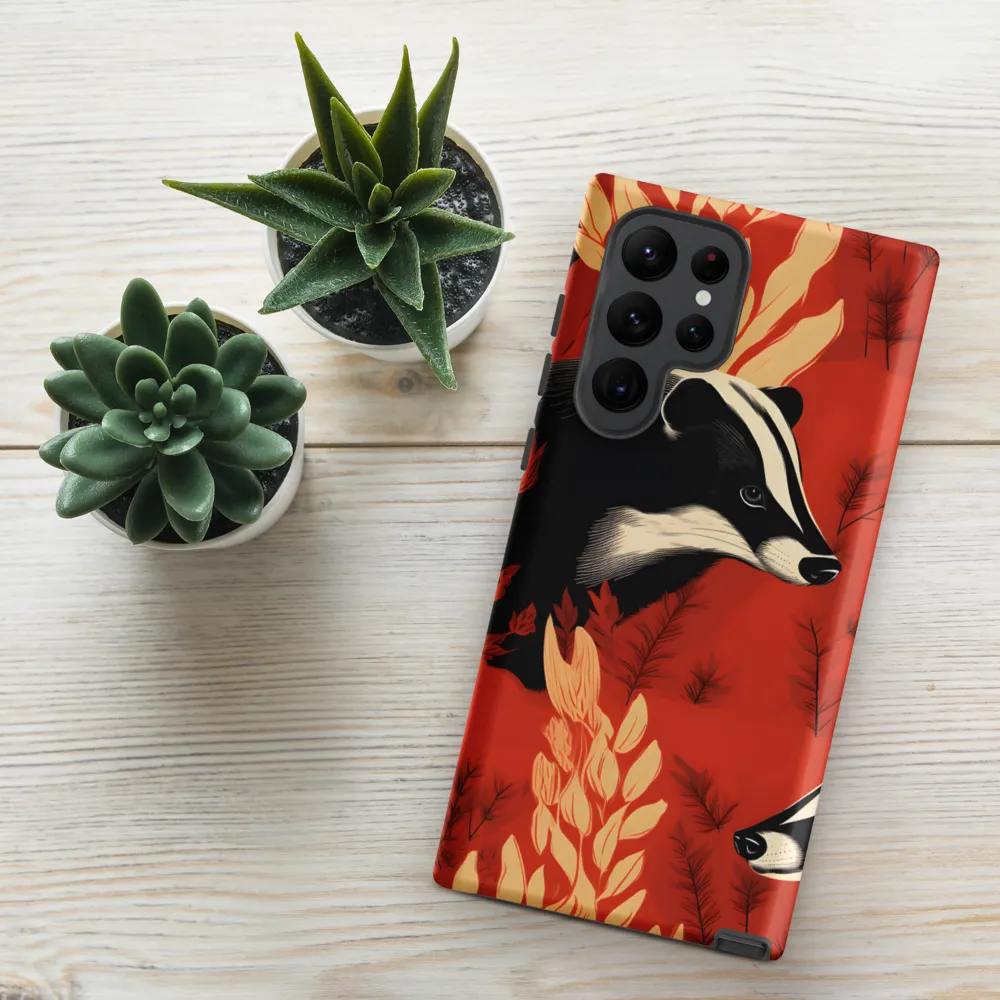 Whimsical Badger Dance | Phone Case |  S22 Ultra | Tough Case | Matte