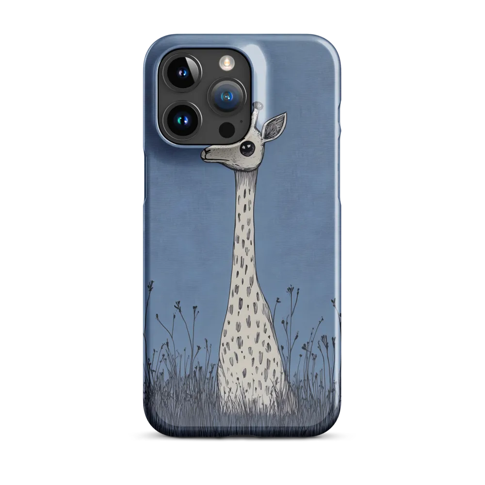 Whimsical Giraffe in Blue