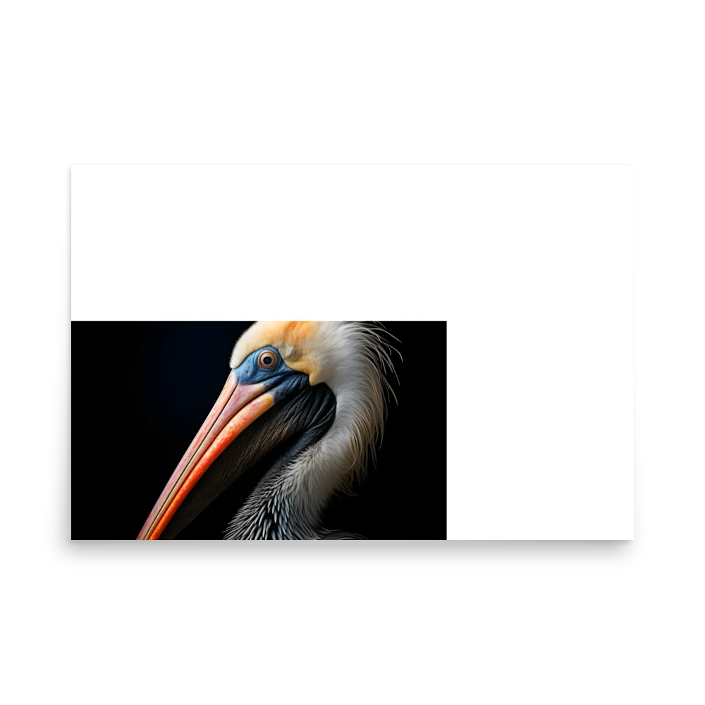 Majestic Portrait of a Pelican | Poster | 24″×36″