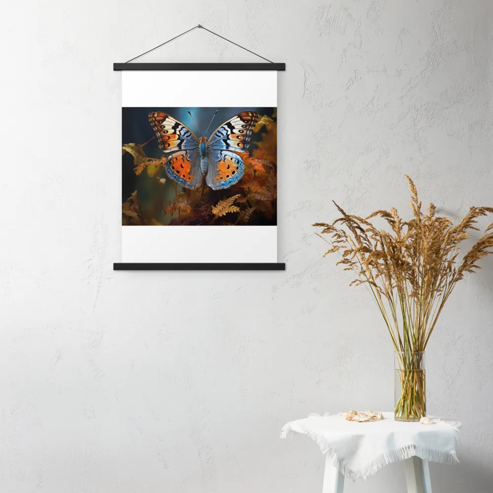 Harmony in Color: The Butterfly | Poster With Black Wood Hanger | 18″×24″