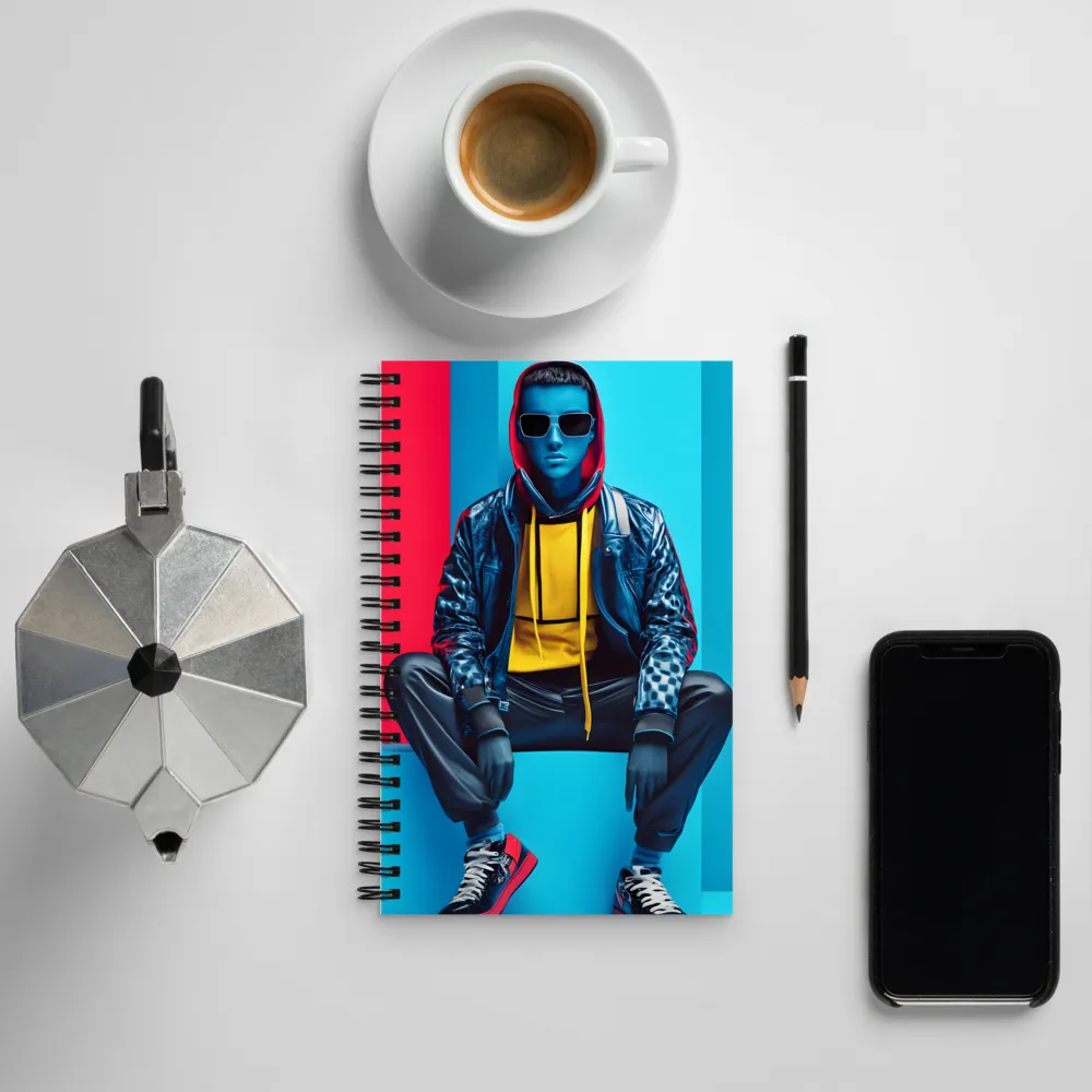 Chroma Cool: A Modern Fashion Statement | Spiral Notebook